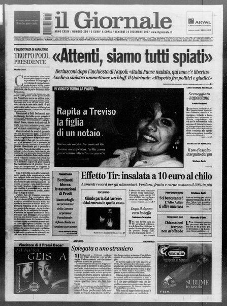 Il giornale : quotidiano del mattino